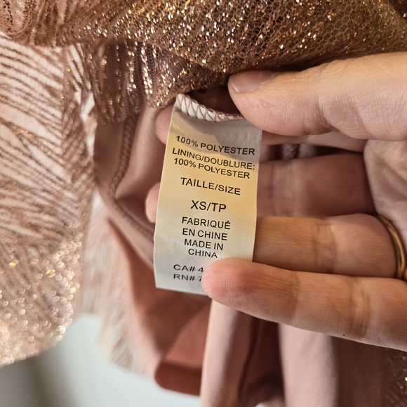 Le Chateau  Bustier Mini Fit and Flare Sparkly Dress XS - Picture 12 of 12